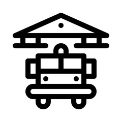 fire station line icon