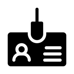id card glyph icon