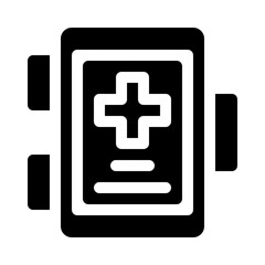Fototapeta premium medicine cabinet glyph icon