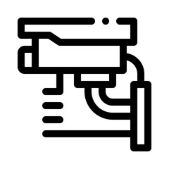 security camera line icon