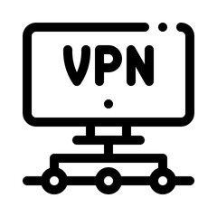 VPN line icon