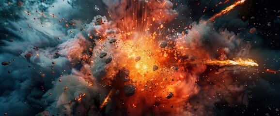 An Emotional Explosion Overwork Concept, Illustrated Through Dynamic And Chaotic Visuals,High Resolution, Ultra HD