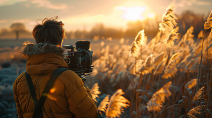 Fototapeta premium Selecting the Perfect Location for Video Pre-Production