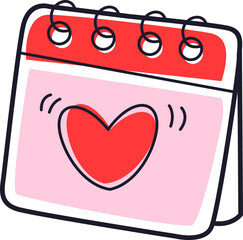 Valentines Day Element Line Art