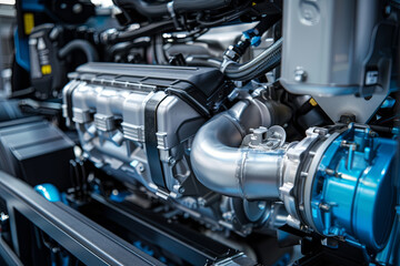 Hydrogen fuel cell truck engine, eco-friendly commercial vehicle