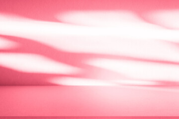 Wall interior background, studio and backdrops show products.with shadow from window color white...