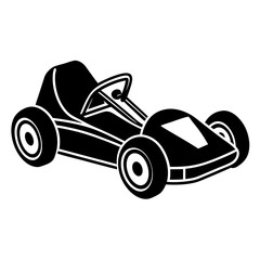 Obraz premium Kart icon silhouette vector illustration