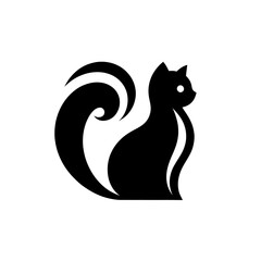 silhouette logo cat Artistic	
