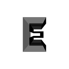 Alphabet font letters and numbers modern abstract design with line vector illustration