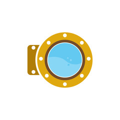 Submarine icon flat design