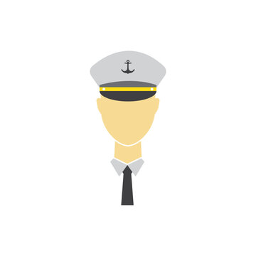 recommend clip art: Captain hat skipper icon