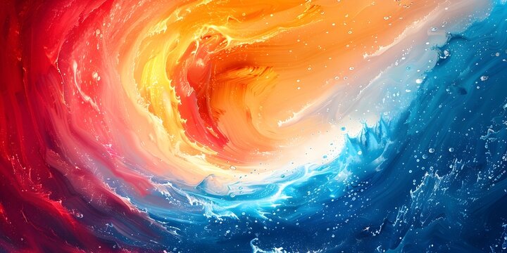 Radiant Digital Painting Captures the Essence of Relaunching a Business with a Renewed Vision