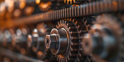 Optimizing Equipment Efficiency Through Predictive Maintenance with Data Analytics and Machine Learning. Concept Industrial Equipment, Predictive Maintenance, Data Analytics, Machine Learning