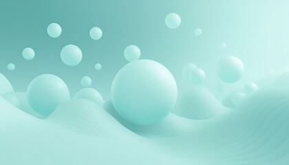 透明感のある球体の背景