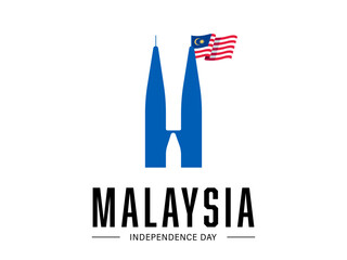 Happy 31st August Malaysia Independence Day Vector Illustration. Design for 67th National Day Poster Banner Template