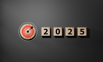 Countdown to 2025. Loading year from 2024 to 2025. New year start concept.