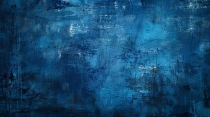 Obraz premium Blue Screen Grunge Pattern, Abstract Background Textures