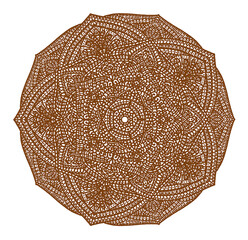 Signs and symbols. Circle pattern lotus or flower mandala art design. beauty, fashion, geometry.