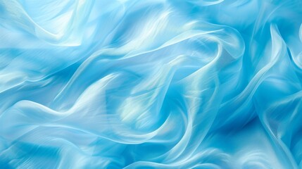 Obraz premium Light blue organza fabric texture with a soft and flowy feel