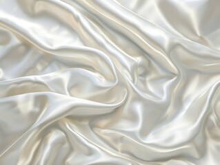 Obraz premium Smooth white silk texture with gentle folds, giving an elegant and luxurious appearance