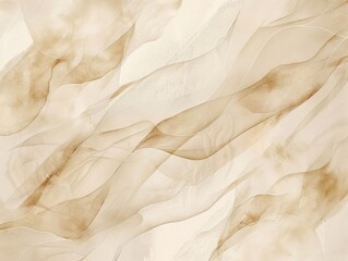 Soft beige watercolor texture with gentle flowing patterns, adding an artistic and elegant touch
