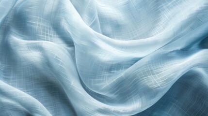 Obraz premium Soft pastel blue fabric texture with a light weave