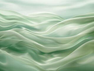 Fototapeta premium Soft pastel green texture with a smooth gradient for a calming background