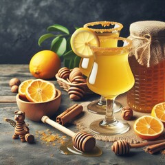 Sweet Yellow Honey Wine Meade Ready to Drink