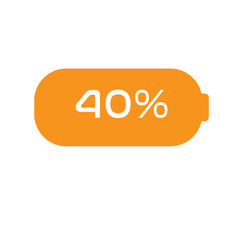 Battery Icon Sticker