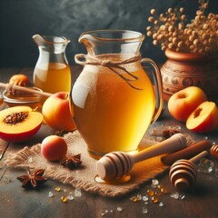 Sweet Yellow Honey Wine Meade Ready to Drink