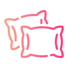 pillow Line Gradient Icon