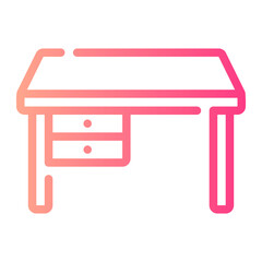 office chair Line Gradient Icon