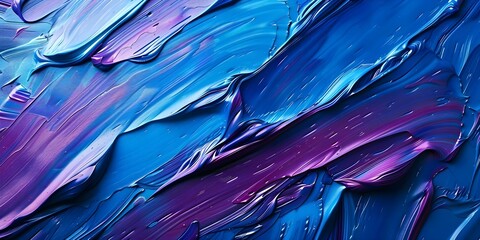 Blue and purple abstract oil paint strokes for printed materials such as brochures. Concept Abstract Art, Oil Paint, Blue and Purple, Printed Materials, Brochures