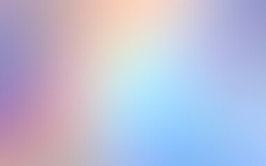 Orange azure blue blur gradient. Abstract iridescent soft background AI graphic.