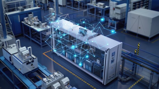 Smart factory with connected infrastructure