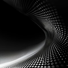 Abstract Black and White Background with Irregular Curves and Sophisticated Aesthetics, Featuring Copy Space, AI-Generated, High-Resolution Wallpaper