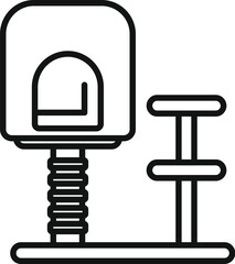 Modern cat tree with scratching post offering entertainment and comfort, perfect for feline friends