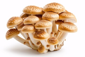  a shiitake mushroom cluster.