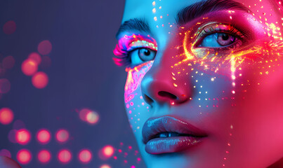 technology-themed beauty graphic concept