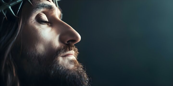 The portrayal of Jesus' sacrificial love enduring humiliation and death to save humanity. Concept Sacrificial love, Jesus Christ, Humiliation, Redemption, Salvation