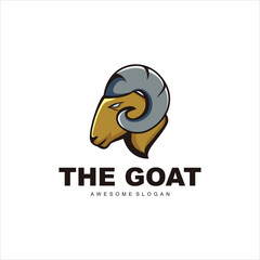 goat logo mascot vector design