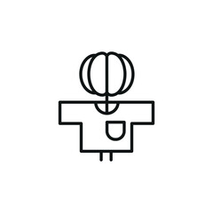 Scarecrow Icon. Simple Scarecrow icon for social media, app and web design. Vector illustration