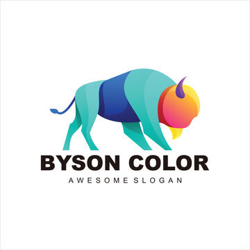 byson logo mascot vector design