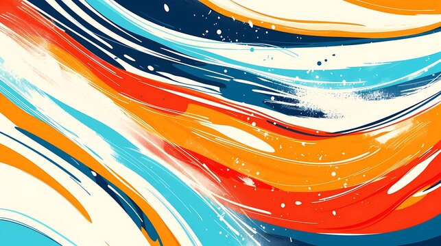 Dynamic energy lines in bold colors creating a sense of motion, vibrant, abstract, design