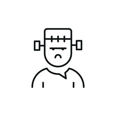 Frankenstein Icon. Simple Frankenstein icon for social media, app, and web design. Vector illustration