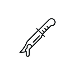 Knife icon. Simple knife icon for social media, app, and web design. Vector illustration.