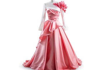 Obraz premium Luxury dress. Fashion & style. Wedding dress. Beautiful bride. Make-up, beauty. Beauty model. Bright makeup.