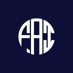 Fototapeta premium fai circle logo design