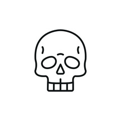 Skull icon. Simple skull icon for social media, app, and web design. Vector illustration.