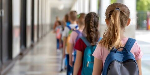 Streamline School Enrollment Queues with Time-Saving Techniques for Parents. Concept School Enrollment, Time-Saving Techniques, Parent Convenience, Streamlining Process